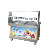 Фризер для ролл мороженого KCB-2F Foodatlas (контейнеры, стол для топпингов)