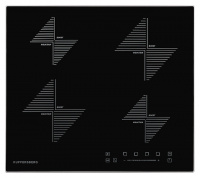 Варочная панель Kuppersberg ICS 608 индукционная, черная и рамкой из нержавеющей стали