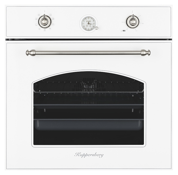 Духовой шкаф Kuppersberg SR 609 W Silver, белый с фурнитурой под серебро
