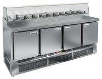 Стол для пиццы HICOLD PZE2-1111/GN стекло