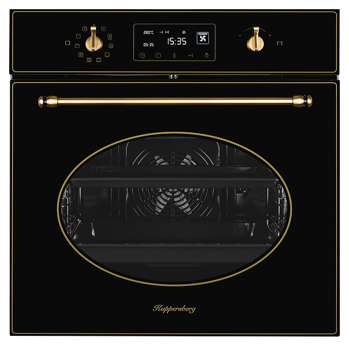 Духовой шкаф Kuppersberg SD 693 B, черный с фурнитурой под бронзу