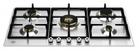 Варочная панель Bertazzoni P905CPROX газовая с центральной WOK-конфоркой, нержавеющая сталь