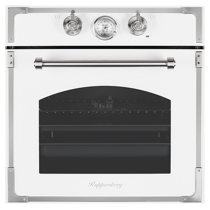 Духовой шкаф Kuppersberg RC 699 W Silver, белый с фурнитурой под серебро