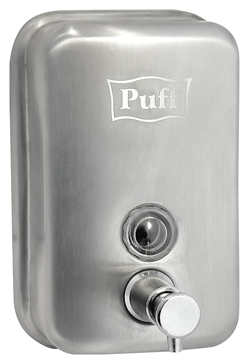 Дозатор жидкого мыла Puff 8605m антивандальный матовый, 0.5 л